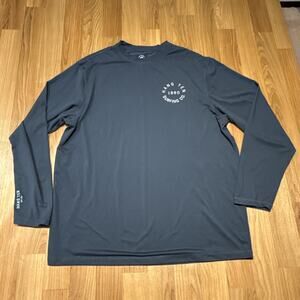 Hang Ten UPF 50+ Men's Long Sleeve Sun Tee Shirt SZ MEDIUM EUC Navy Blue